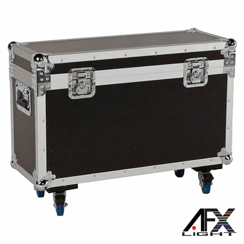 MALA TRANSPORTE DJ P/ 2MOVING HEAD HOTBEAM10R RODAS AFXLIGHT