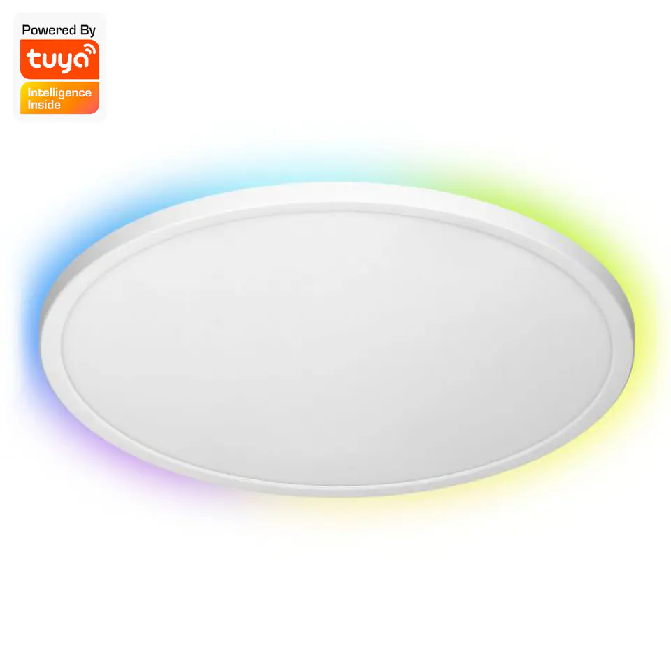 Painel LEDS Redondo Superfície 36W 400mm RGBW 3500lm TUYA 1