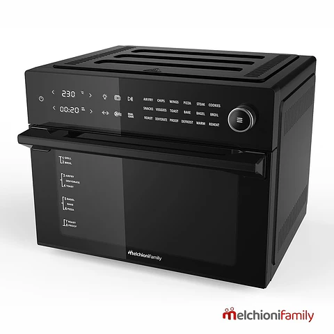 Forno / Fritadeira S/ Óleo Digital 30L 1800W Preto MFAMILY