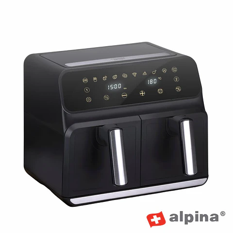 Fritadeira S/Óleo Dupla 1700W 8L ALPINA