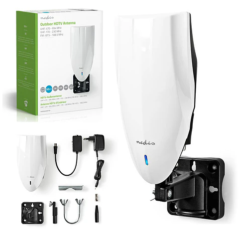 Antena Exterior HDTV 0-50 km 40 dB FM/UHF/ NEDIS