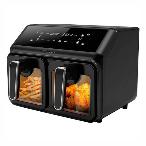 Fritadeira Elétrica Dupla S/ Óleo 2200W 8L