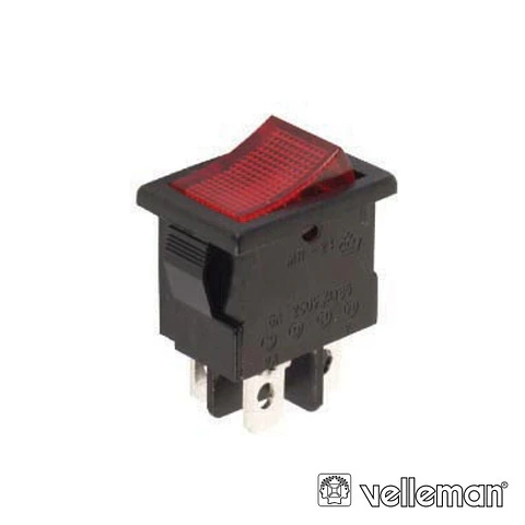 INTERRUPTOR BASCULANTE C/ LUZ 5A-250V SPST ON-OFF VELLEMAN