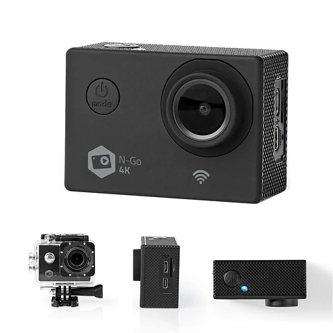 Câmara De Ação Ultra HD 4K Wi-Fi À Prova De água NEDIS