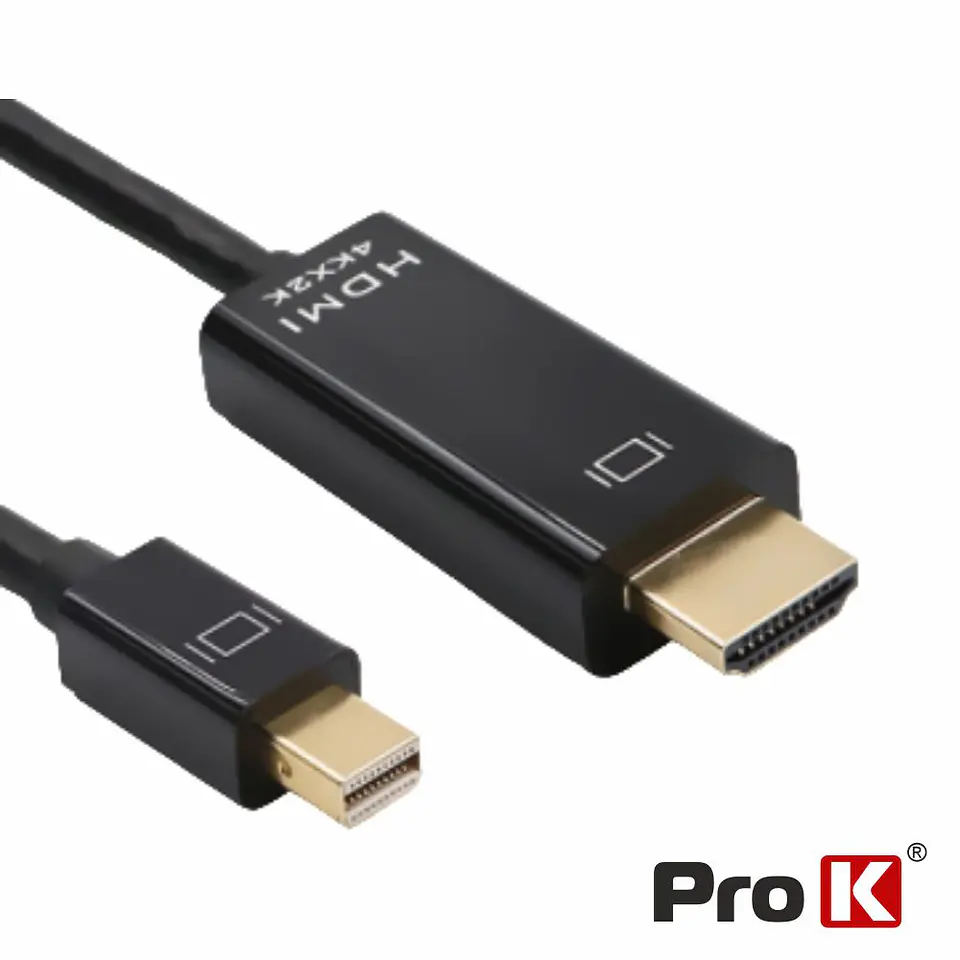 Cabo Mini Displayport Macho / HDMI Macho 1.8m PROK 1
