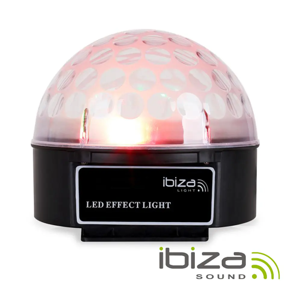 PROJETOR LUZ C/ 4 LEDS 3W RGBA C/ COMANDO MIC IBIZA 1
