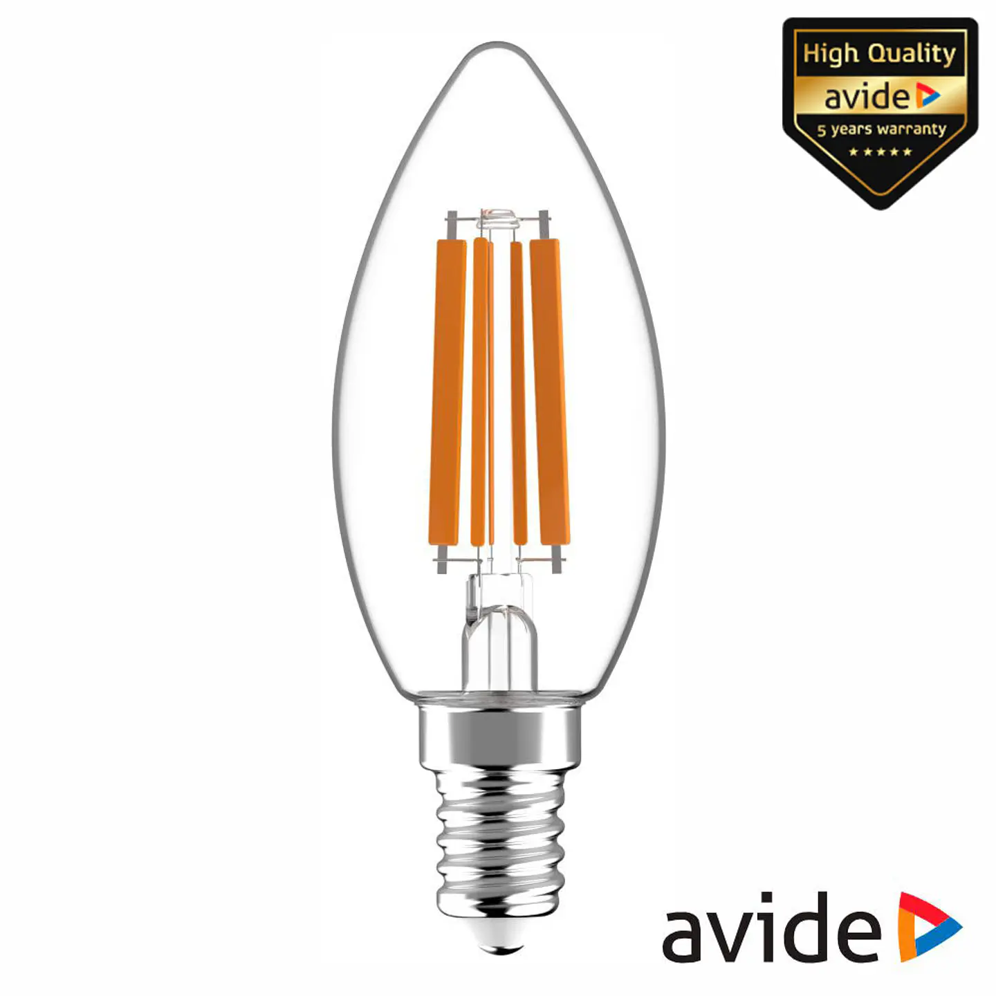 Lâmpada LED E14 Vela Filamento 6.5W 230V 4000K 806lm AVIDE 1