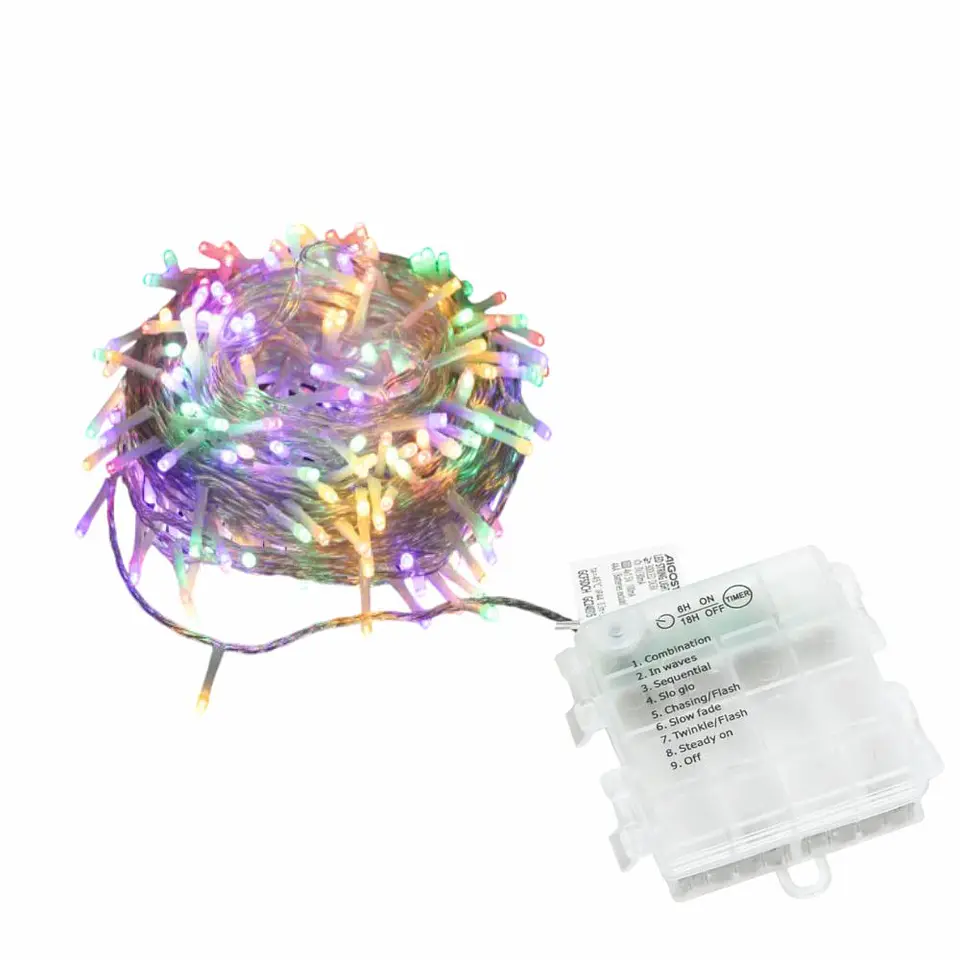Luzes de Natal 300 LED RGBY 4xAA RGBY 30m IP44 1