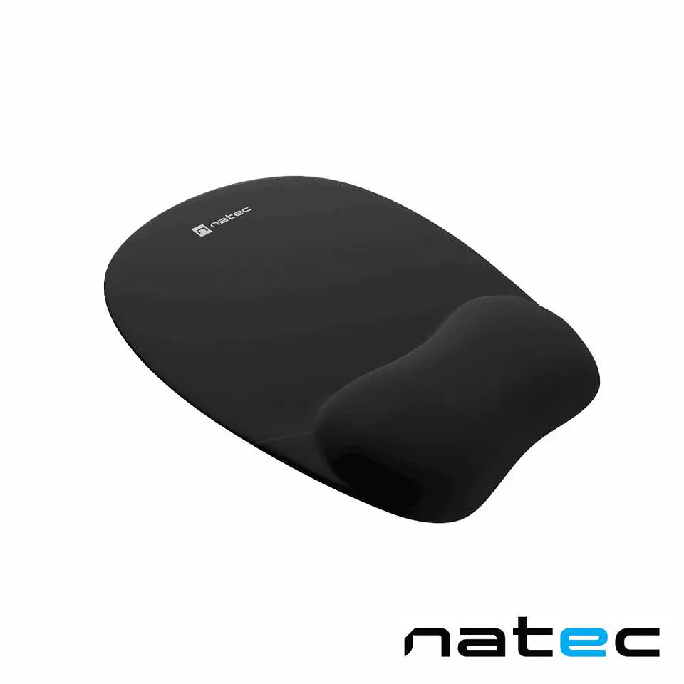 Tapete De Rato Ergonómico CHIPMUNK C/ Apoio Em Espuma Preto 1