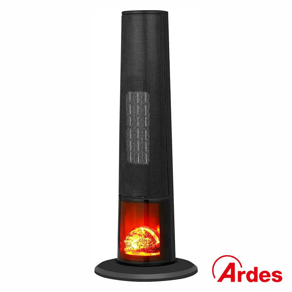 Aquecedor Cerâmico Torre 2000W C/ Efeito Chama ARDES 1