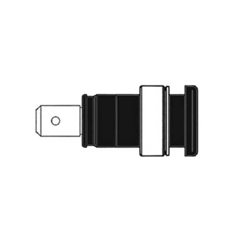FICHA DE SEGURANÇA ISOLADA 4MM / PRETA (SEB 2620-F6,3) 1