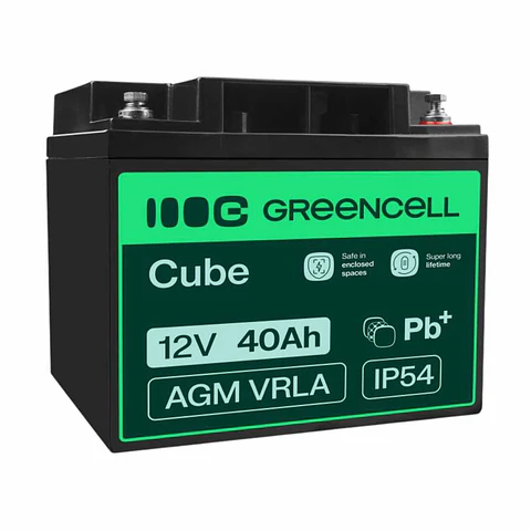 Bateria Chumbo Gel AGM 12V 40A GREEN CELL