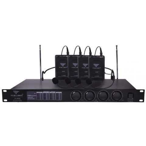 Central 4 Microfones S/ Fios Vhf