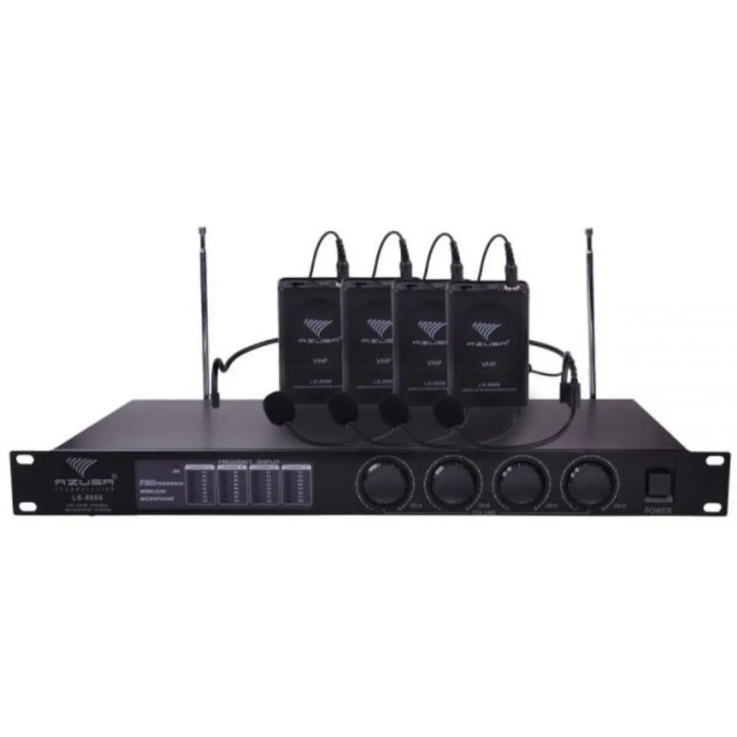 Central 4 Microfones S/ Fios Vhf 1