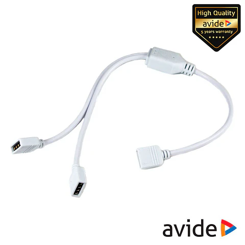 Adaptador de Duas Vias P/ Alimentação Fitas LED RGBW AVIDE