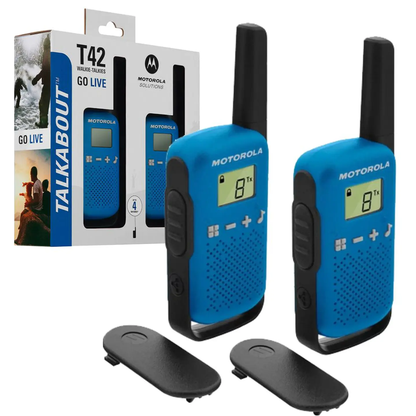 INTERCOMUNICADORES S/ FIOS 16 AUTOCOLANTES 4KM 2X MOTOROLA 1