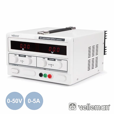 FONTE DE ALIMENTAÇÃO DIGITAL 0-50V / 0-5A VELLEMAN