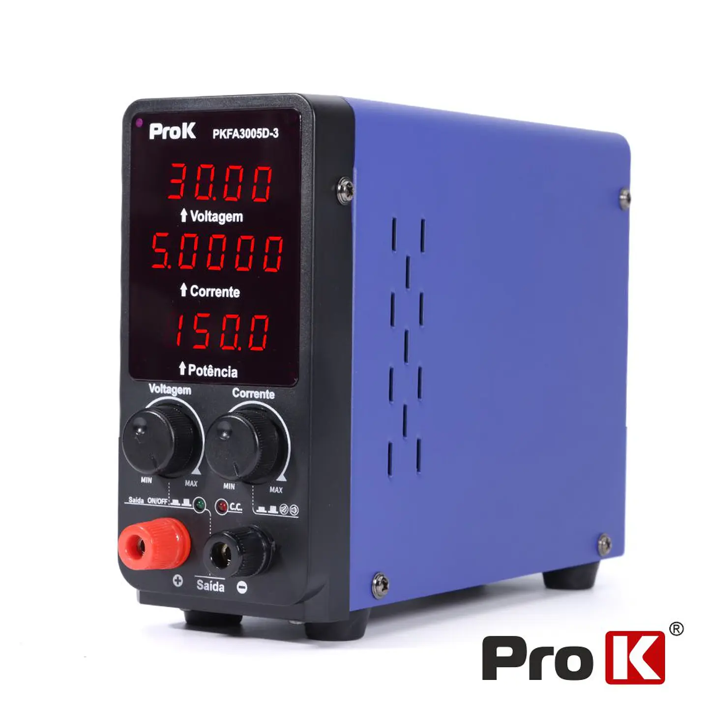 Fonte De Alimentação Digital 150W 0-30V / 0-5A PROK 1