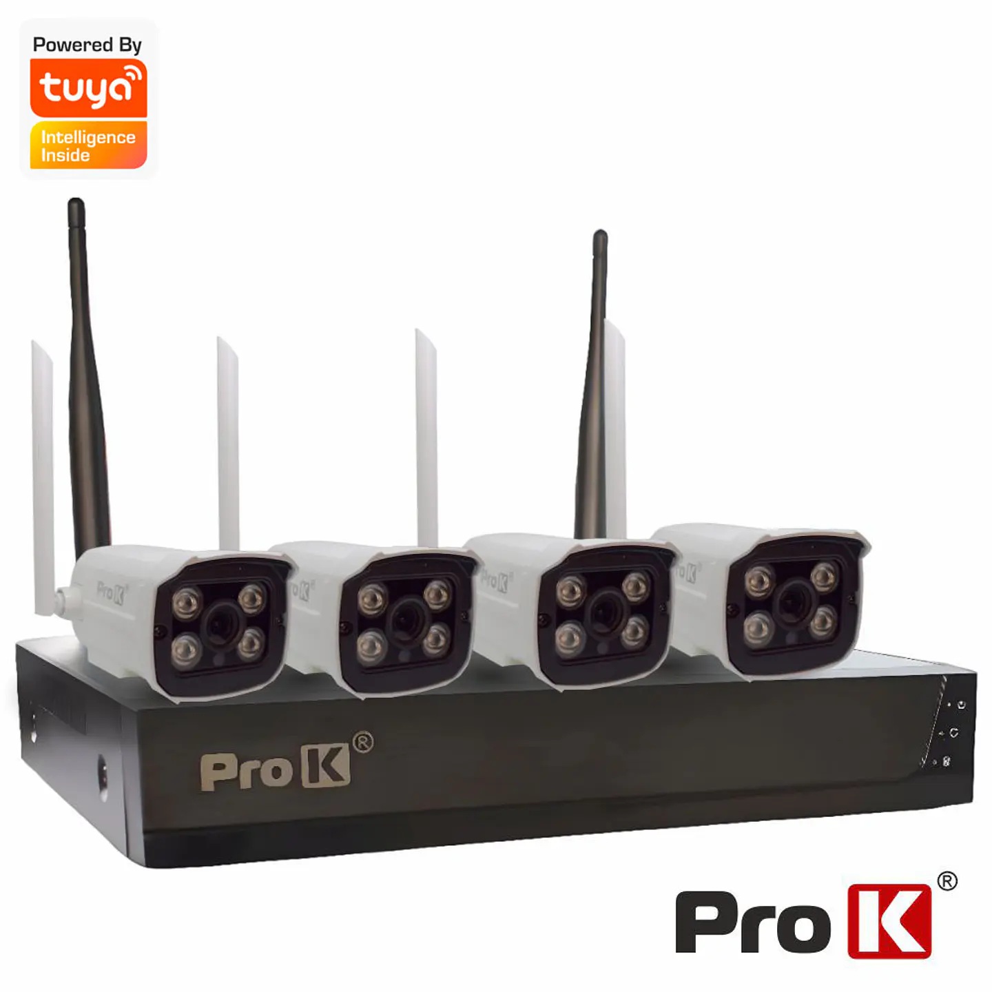 Pack Vigilância 4 Câmaras IP66 NVR WIFI PROK 1