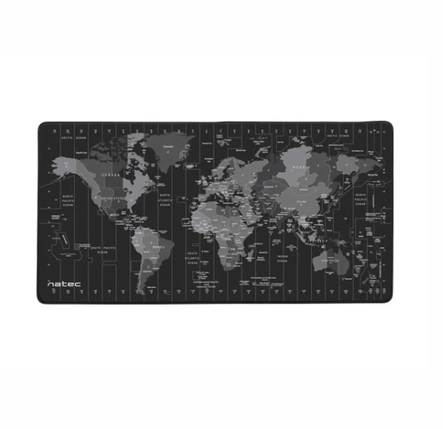Tapete P/ Rato 80x40 Time Zone Preto NATEC 1