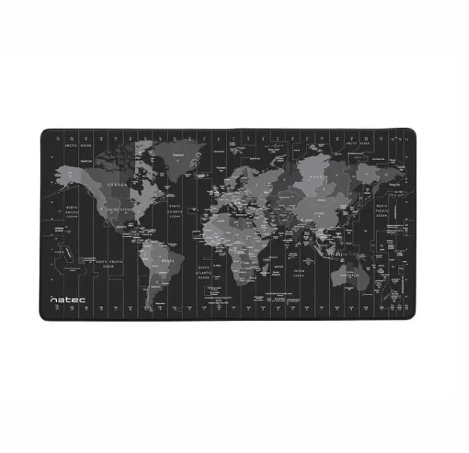 Tapete P/ Rato 80x40 Time Zone Preto NATEC 1