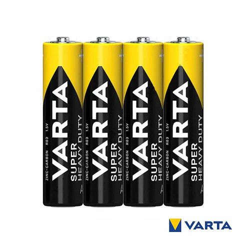 Pilha Zinco-Carvão R03/AAA 1.5V 4x Super Heavy Duty VARTA