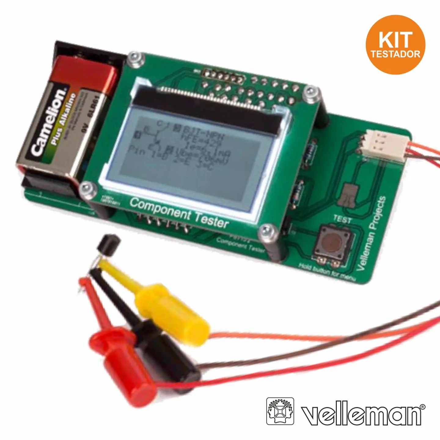 KIT P/ TESTE DE COMPONENTES VELLEMAN 1