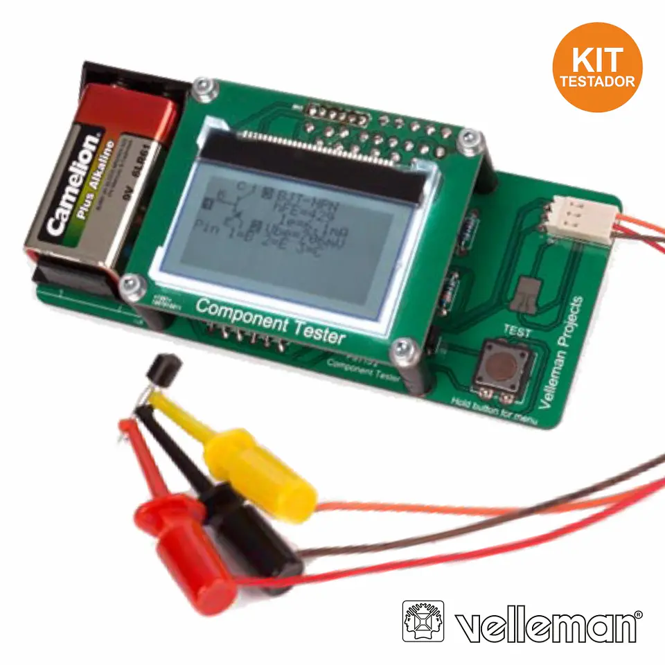 KIT P/ TESTE DE COMPONENTES VELLEMAN 1