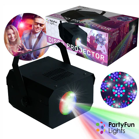 Projetor Luz C/ 18 LEDS RGB 12V 54lm PARTYFUN
