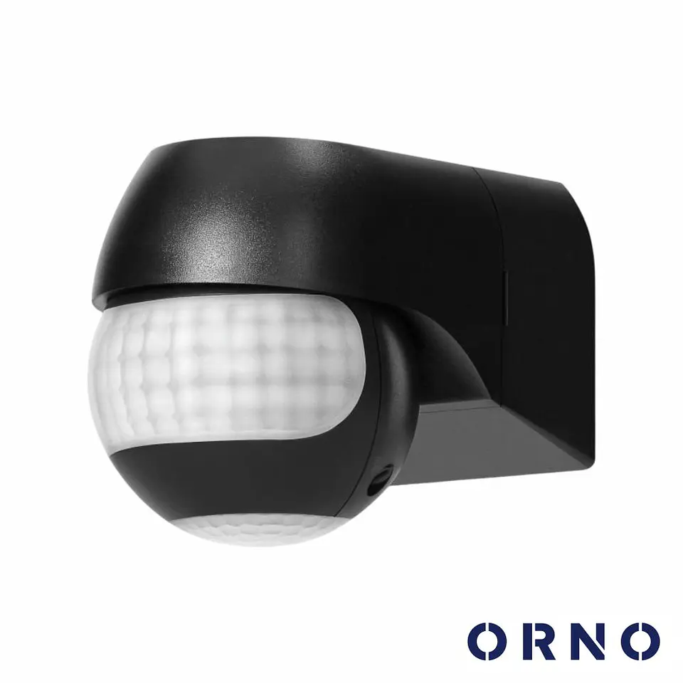 Mini Detetor De Movimento PIR 800W 180º IP44 Preto ORNO 1
