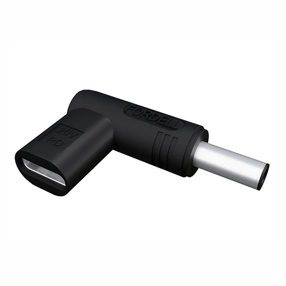 Ficha Adaptadora USB-C Fêmea / Ficha DC 3.0x4.5mm Macho 1