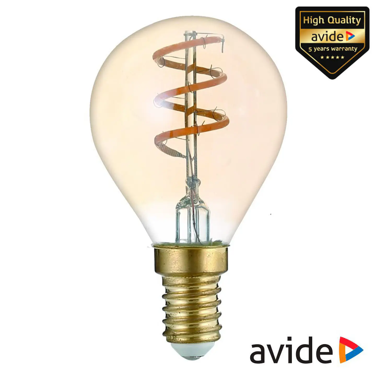 Lâmpada E14 3W Globo 230V Filamento 2700K 180lm AVIDE 1