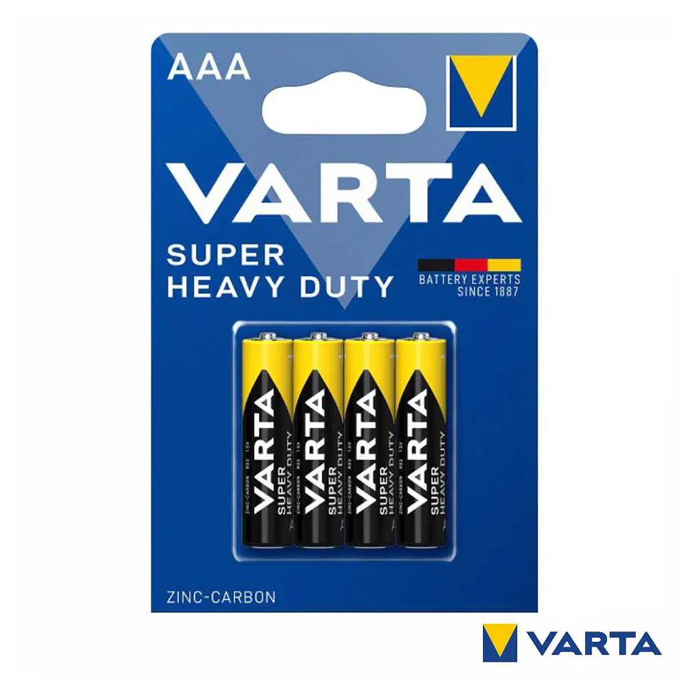 Pilha Zinco-Carvão R03/AAA 1.5V 4x Blister VARTA 1