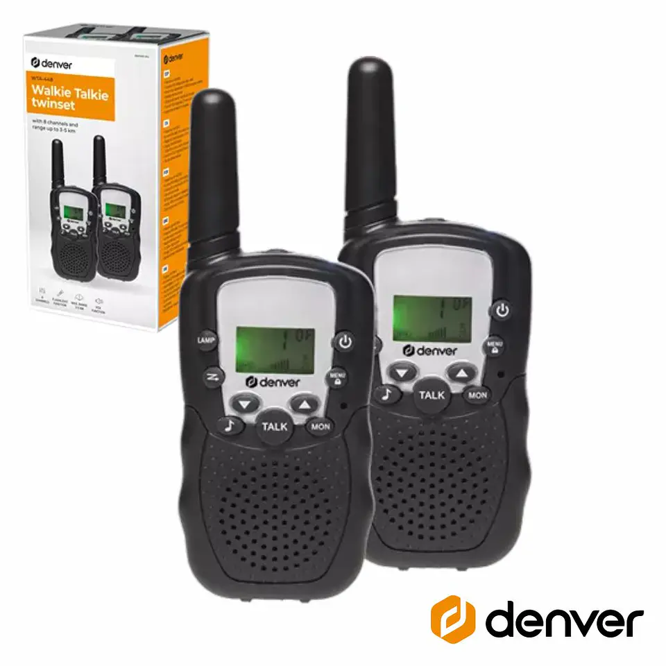 Intercomunicadores S/Fios 8 Canais 5km DENVER 1
