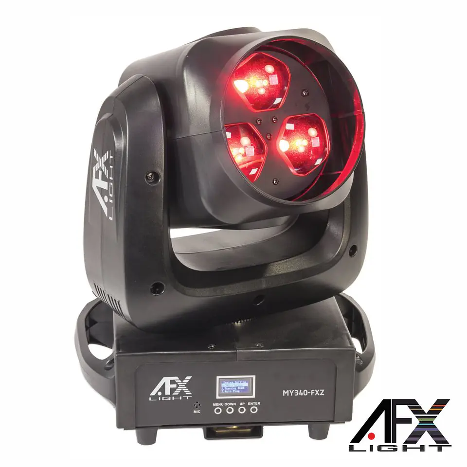 Moving Head 3 LEDS 40W RGBW DMX Zoom AFX 1