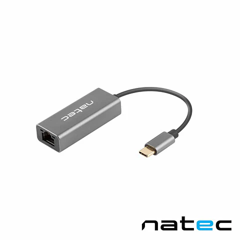 Cabo Adaptador CRICKET USB-C 3.1 / RJ45 1GB/s NATEC
