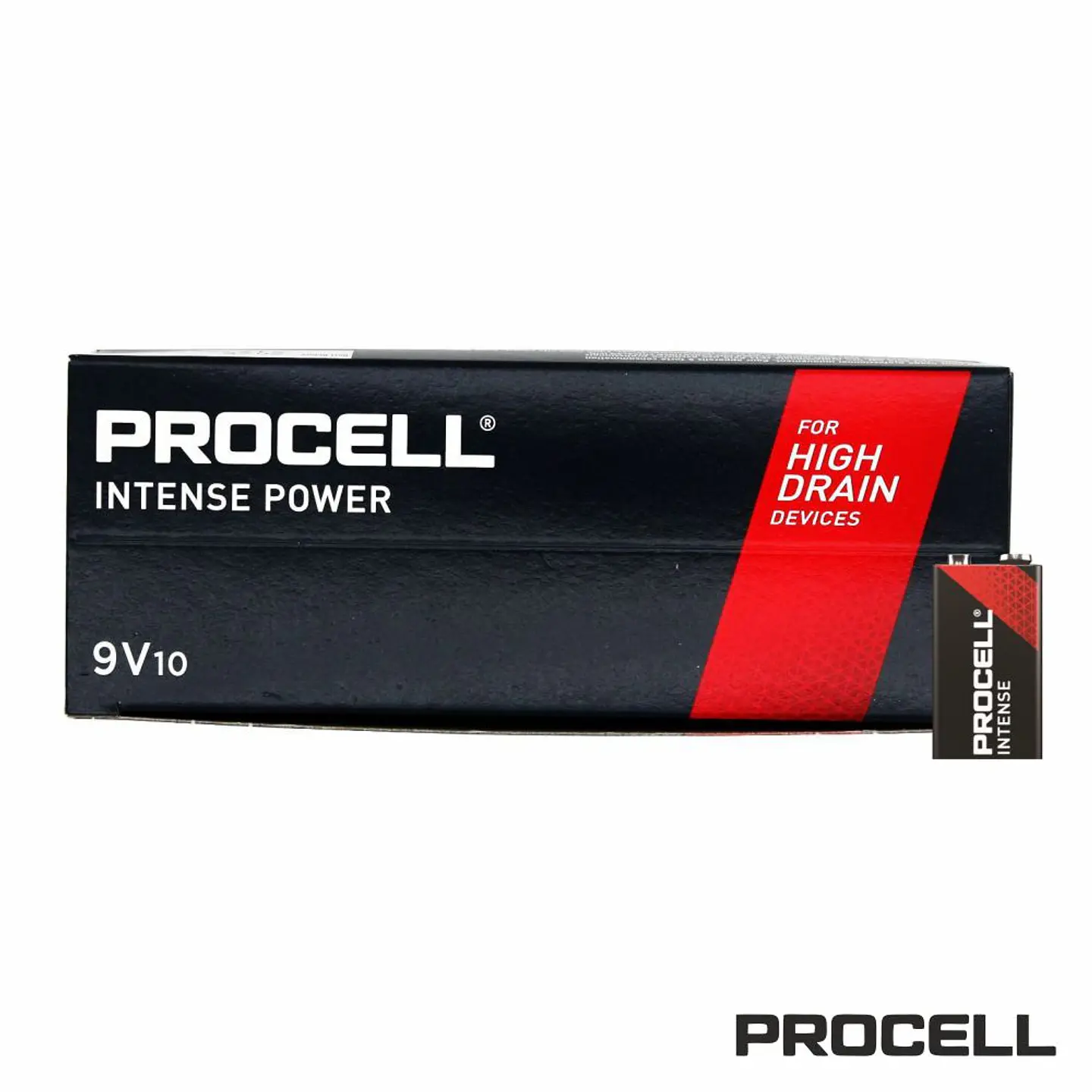 Pilha Alcalina 9V/6LR61 MX1604 10X Industrial PROCELL 1