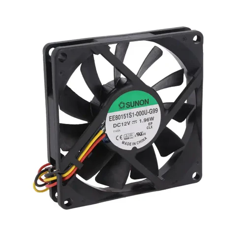 Ventoinha 12VDC 80x80x15mm 3 Fios EE80151S1-000U-G99 SUNON