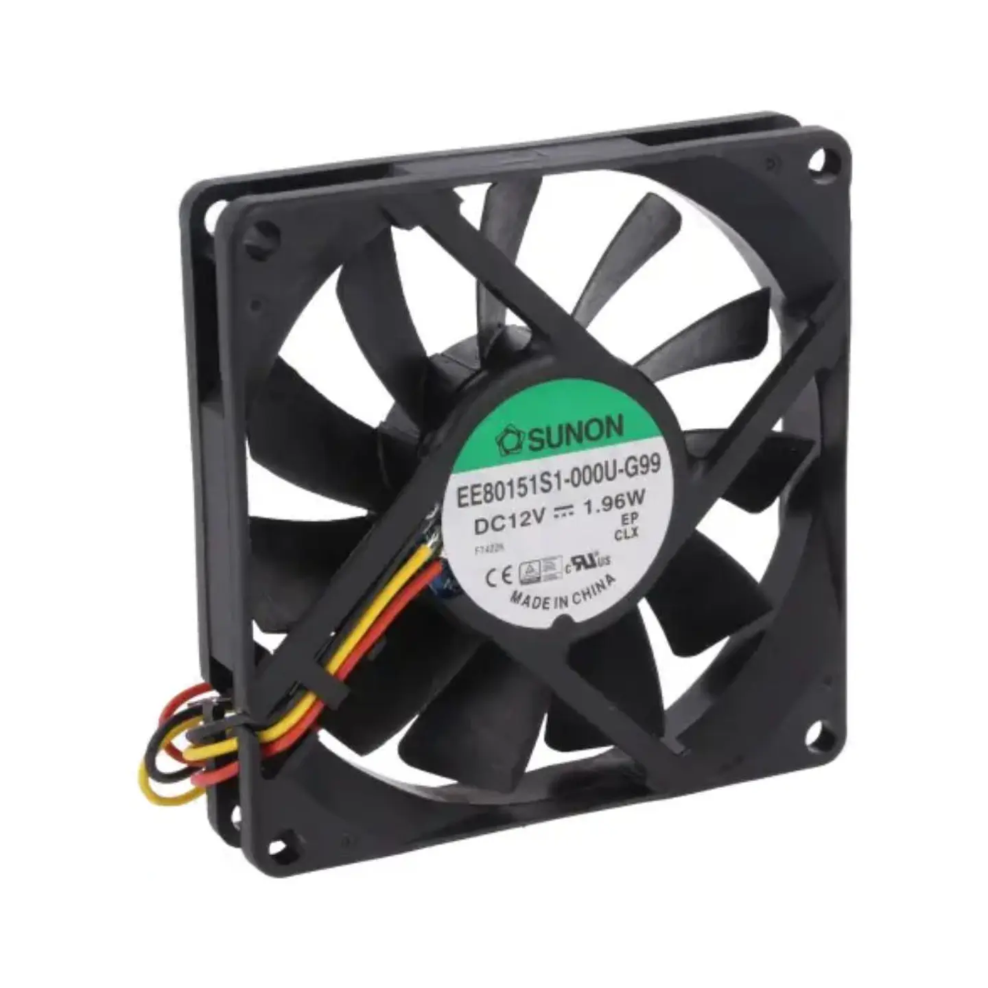 Ventoinha 12VDC 80x80x15mm 3 Fios EE80151S1-000U-G99 SUNON 1