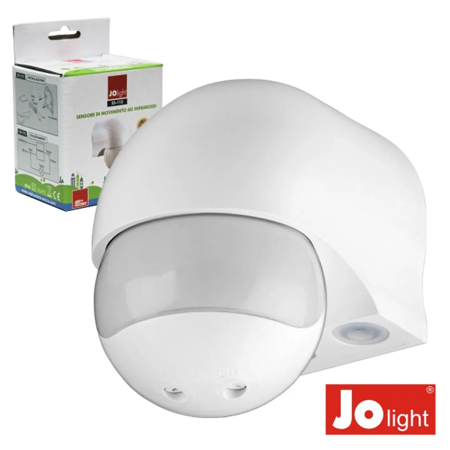 DETECTOR DE MOVIMENTOS PIR IP44 JOLIGHT 1