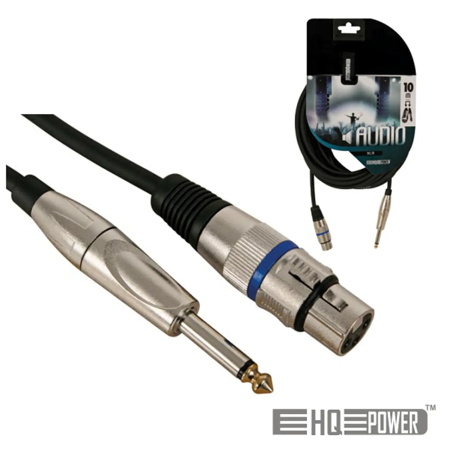 CABO XLR 3P FÊMEA / JACK 6.35MM MACHO 10M MN HQ POWER 1
