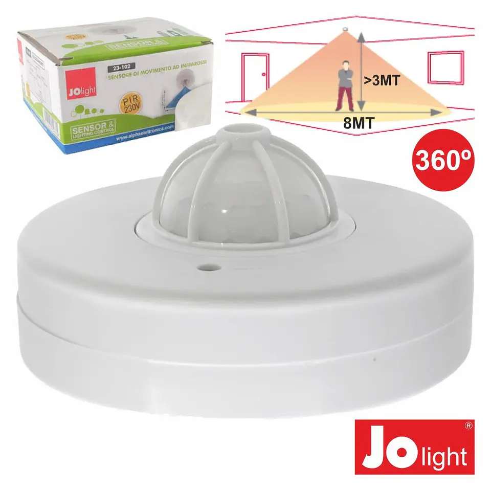 DETECTOR DE MOVIMENTOS PIR DE TECTO JOLIGHT 1