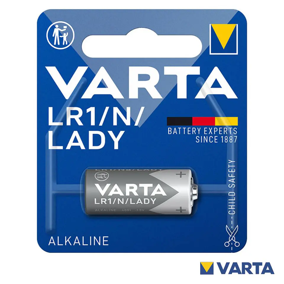 PILHA ALCALINA LR1/N 1.5V 880MA BLISTER VARTA 1