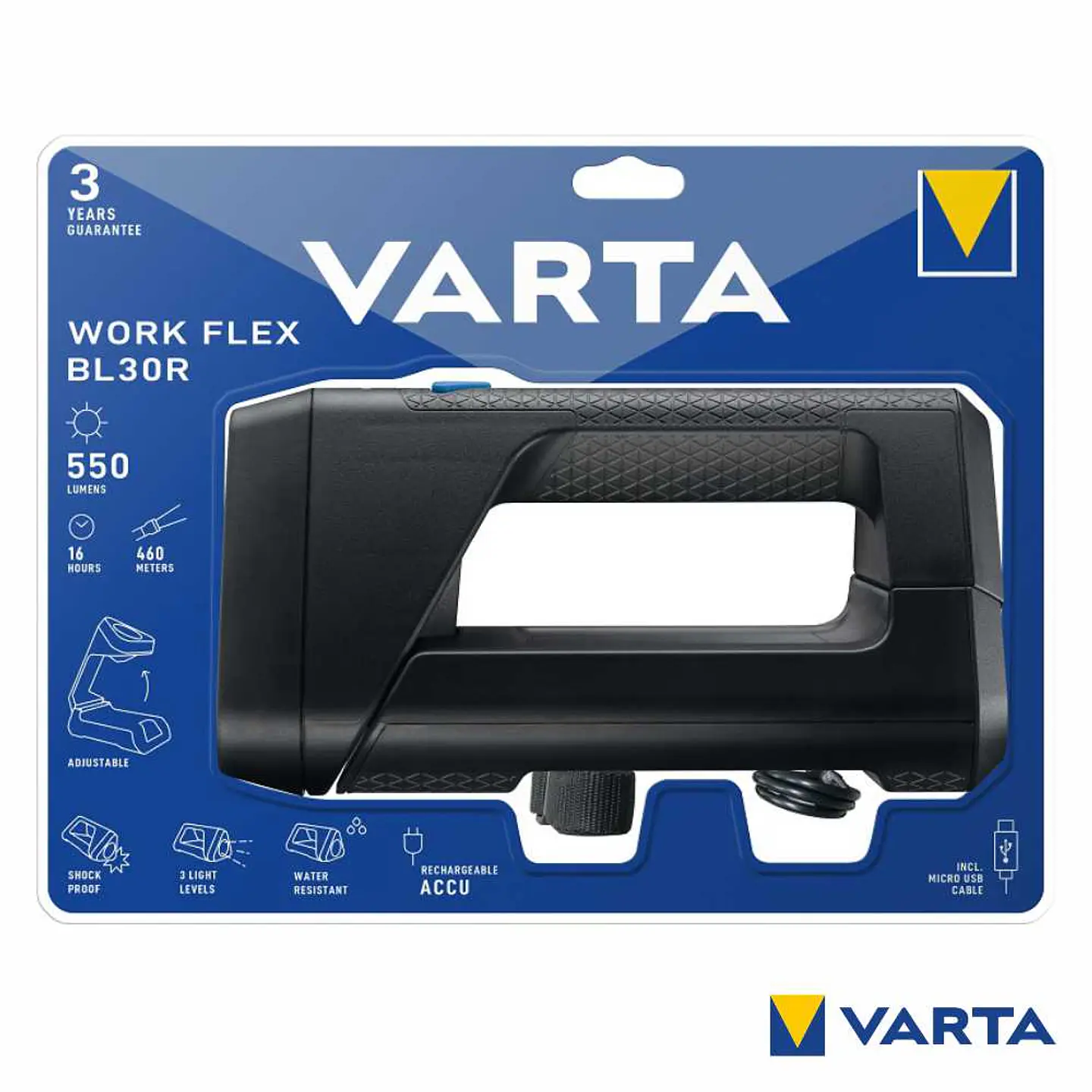Lanterna LED 550lm IP54 VARTA 1
