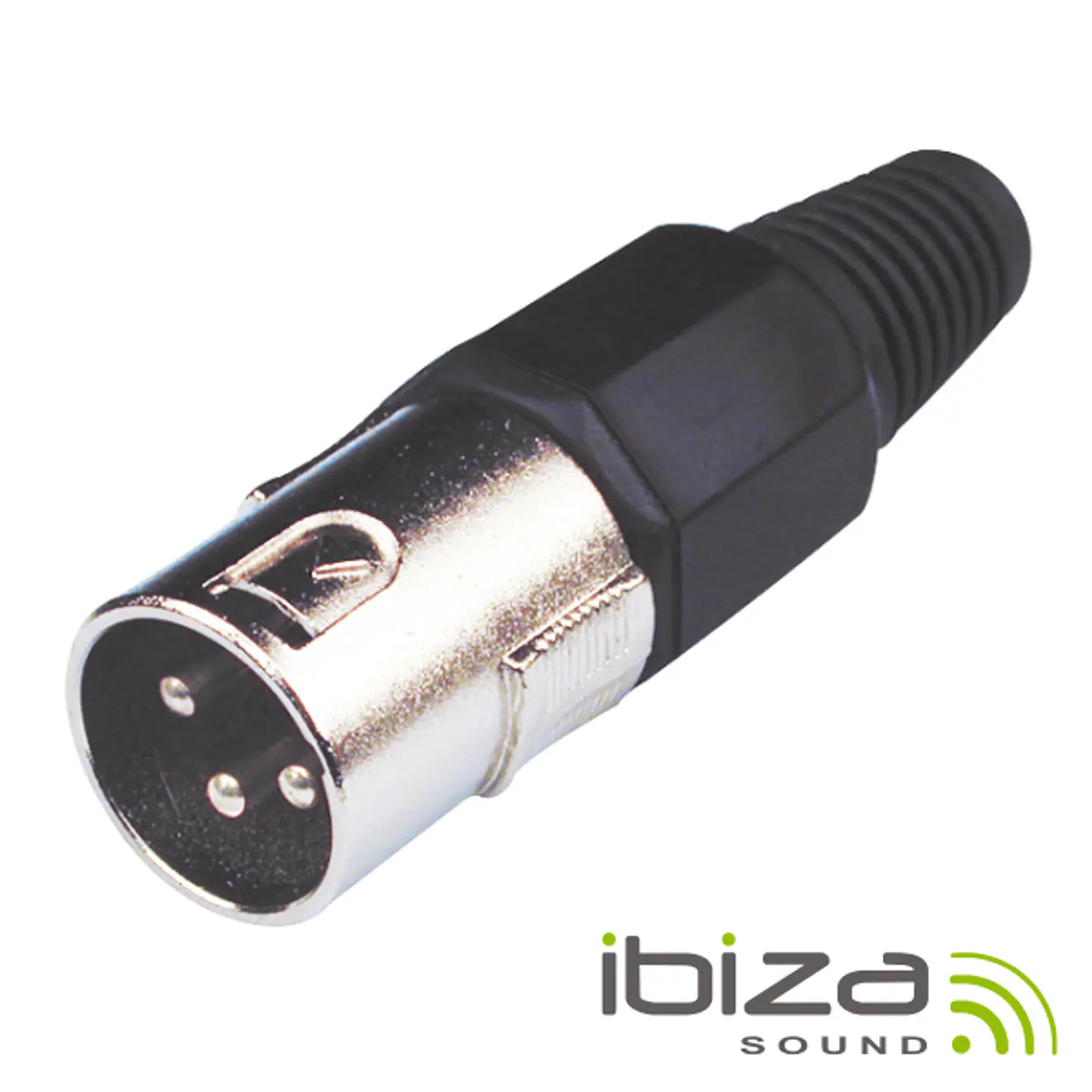 FICHA XLR 3P MACHO NIQUELADO IBIZA 1