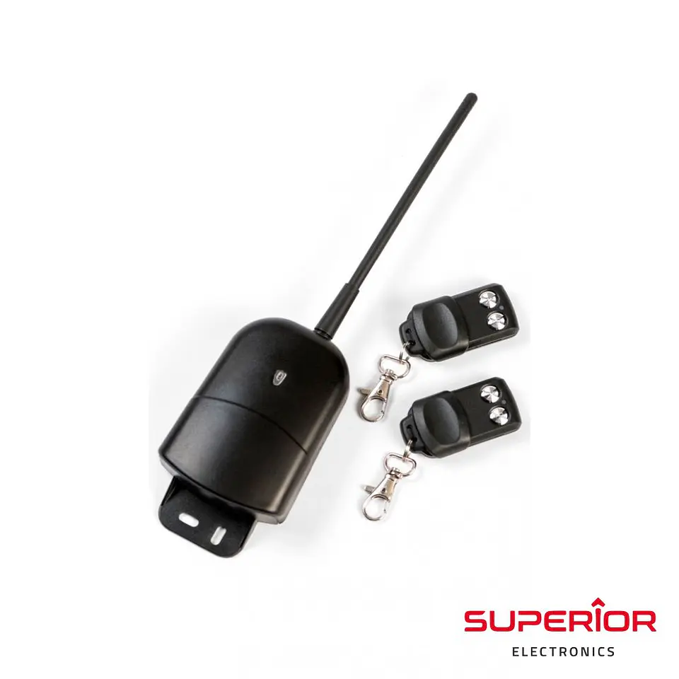 KIT EMISSOR RECEPTOR DE 2 CANAIS E 2 COMANDOS EXTERIOR 1
