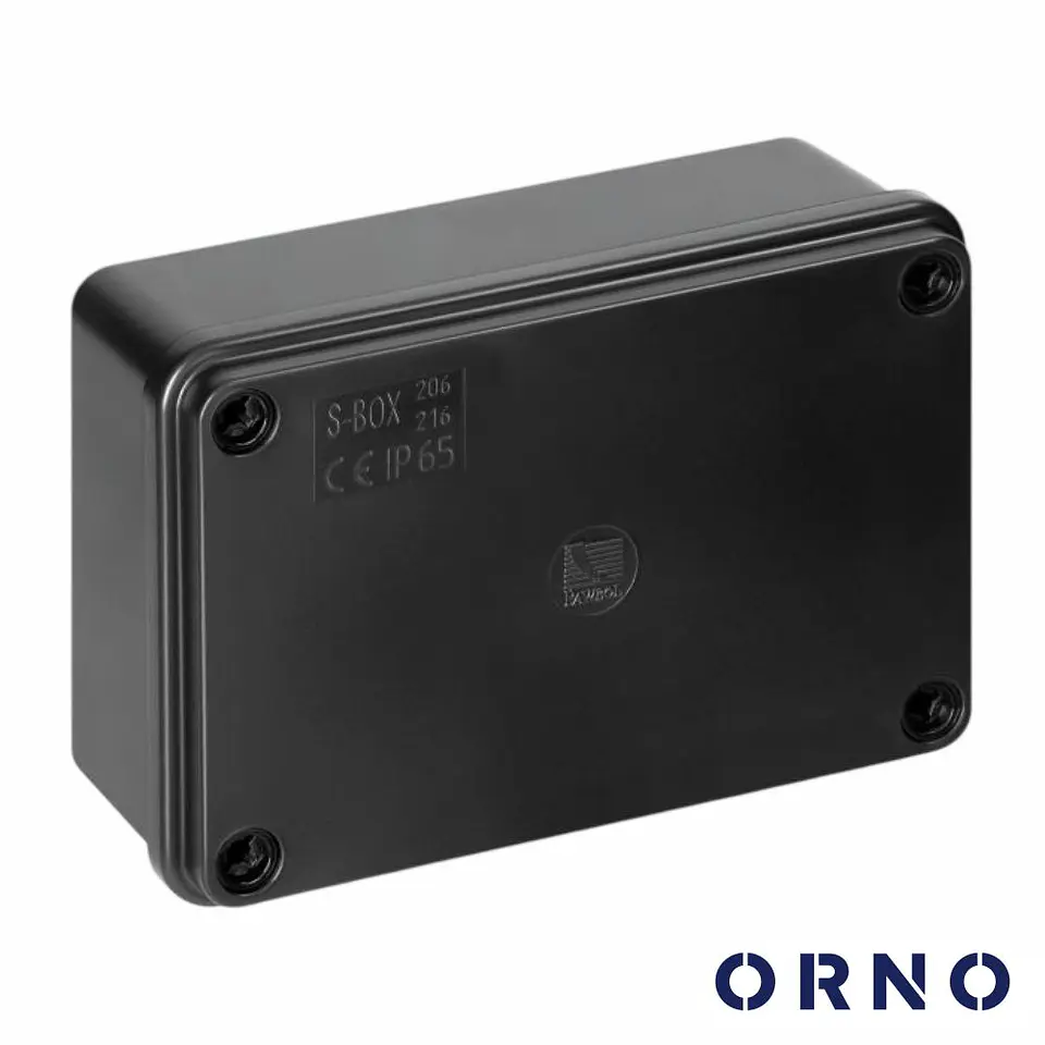 Caixa De Derivação Estanque 120x80x50mm Preto IP65 ORNO 1