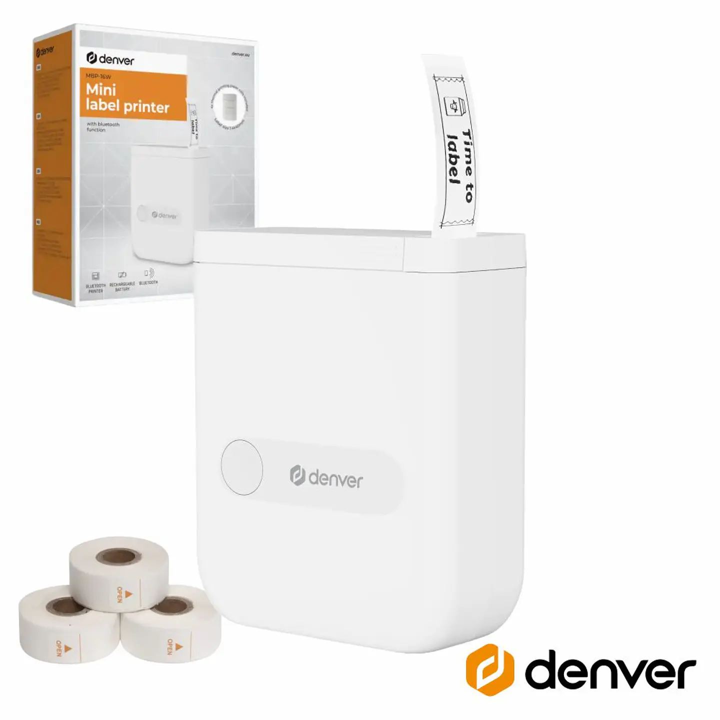 Mini Impressora Térmica Etiquetas BT 5.3 DENVER 1