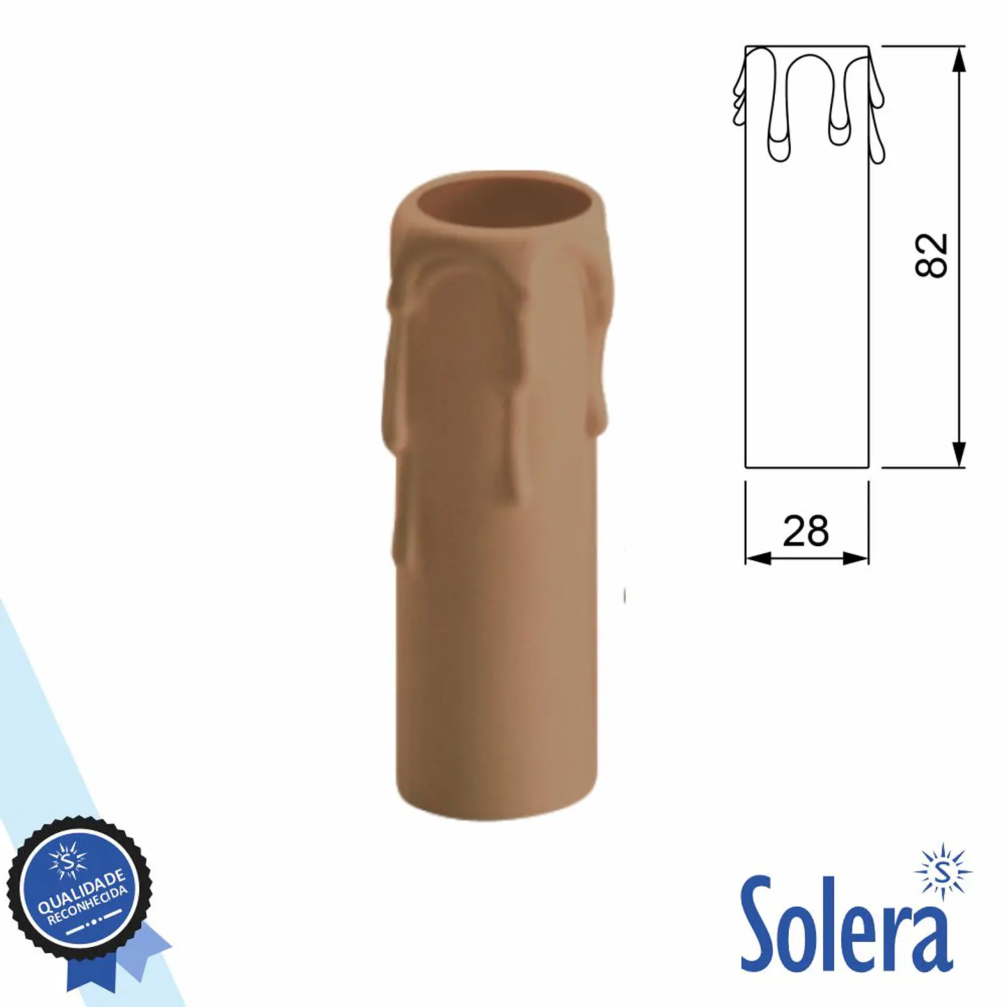 Capa P/ Suporte de Lâmpada E14 Efeito Vela SOLERA 1