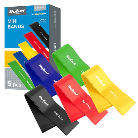 Conjunto de Bandas De Treino 2.3-18.2kg 60cm REBEL